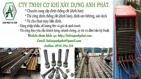thi công đinh hàn, thi công đinh chống cắt